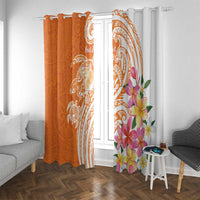 Aloha Lanai Island Personalized Window Curtain Orange Dreamy Turtle LT7 With Grommets Orange - Polynesian Pride