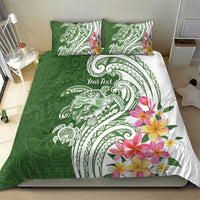 Aloha Molokai Island Personalized Bedding Set Sage Dreamy Turtle LT7 - Polynesian Pride