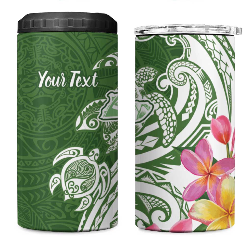 Aloha Molokai Island Personalized 4 in 1 Can Cooler Tumbler Sage Dreamy Turtle LT7 One Size: 16 oz Sage Green - Polynesian Pride