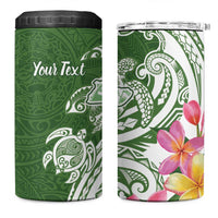 Aloha Molokai Island Personalized 4 in 1 Can Cooler Tumbler Sage Dreamy Turtle LT7 One Size: 16 oz Sage Green - Polynesian Pride