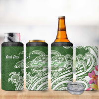 Aloha Molokai Island Personalized 4 in 1 Can Cooler Tumbler Sage Dreamy Turtle LT7 - Polynesian Pride