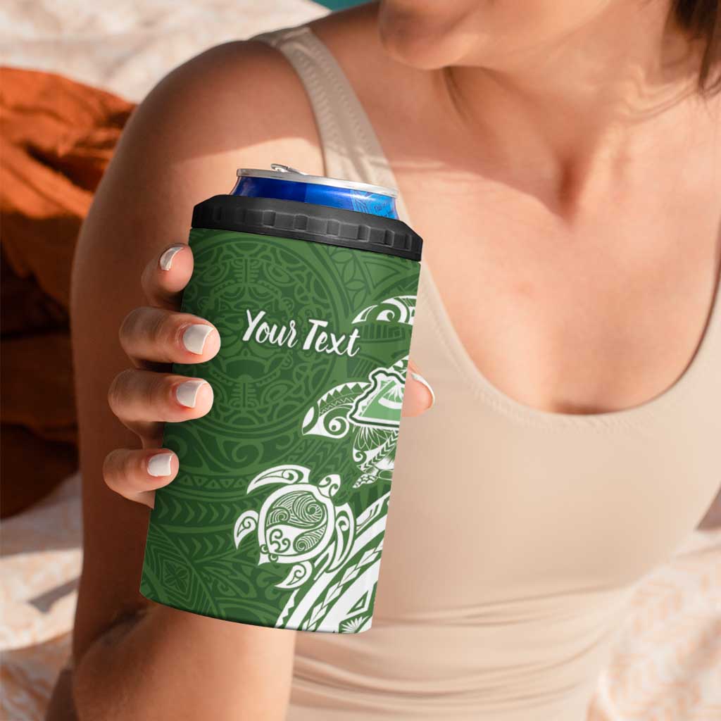 Aloha Molokai Island Personalized 4 in 1 Can Cooler Tumbler Sage Dreamy Turtle LT7 - Polynesian Pride