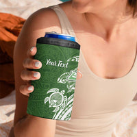 Aloha Molokai Island Personalized 4 in 1 Can Cooler Tumbler Sage Dreamy Turtle LT7 - Polynesian Pride