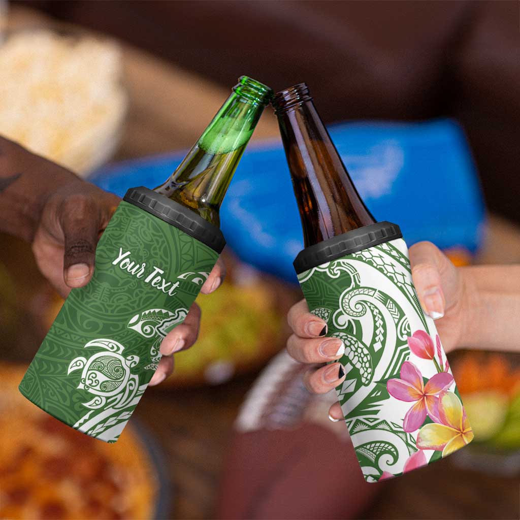 Aloha Molokai Island Personalized 4 in 1 Can Cooler Tumbler Sage Dreamy Turtle LT7 - Polynesian Pride