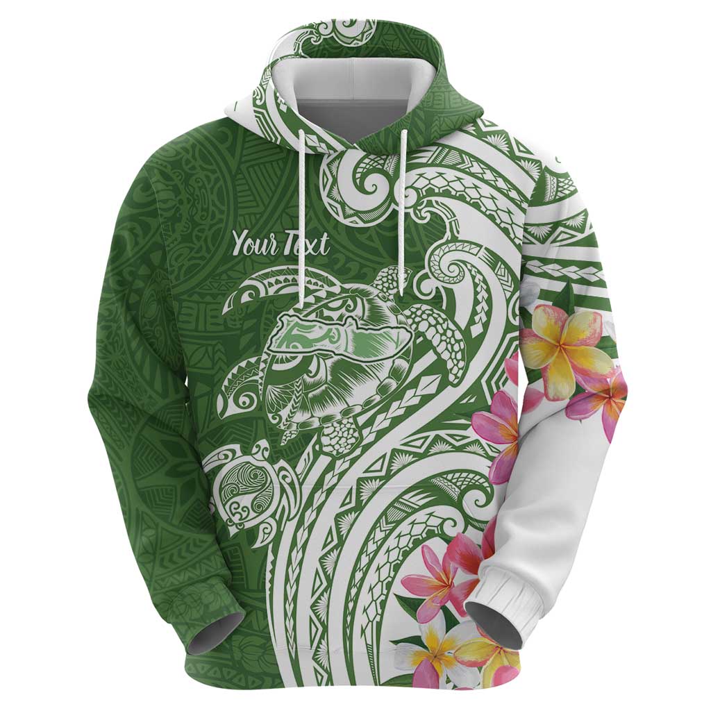Aloha Molokai Island Personalized Hoodie Sage Dreamy Turtle LT7 - Polynesian Pride