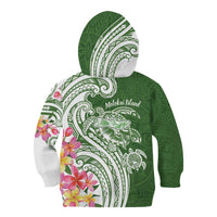 Aloha Molokai Island Personalized Kid Hoodie Sage Dreamy Turtle LT7 - Polynesian Pride
