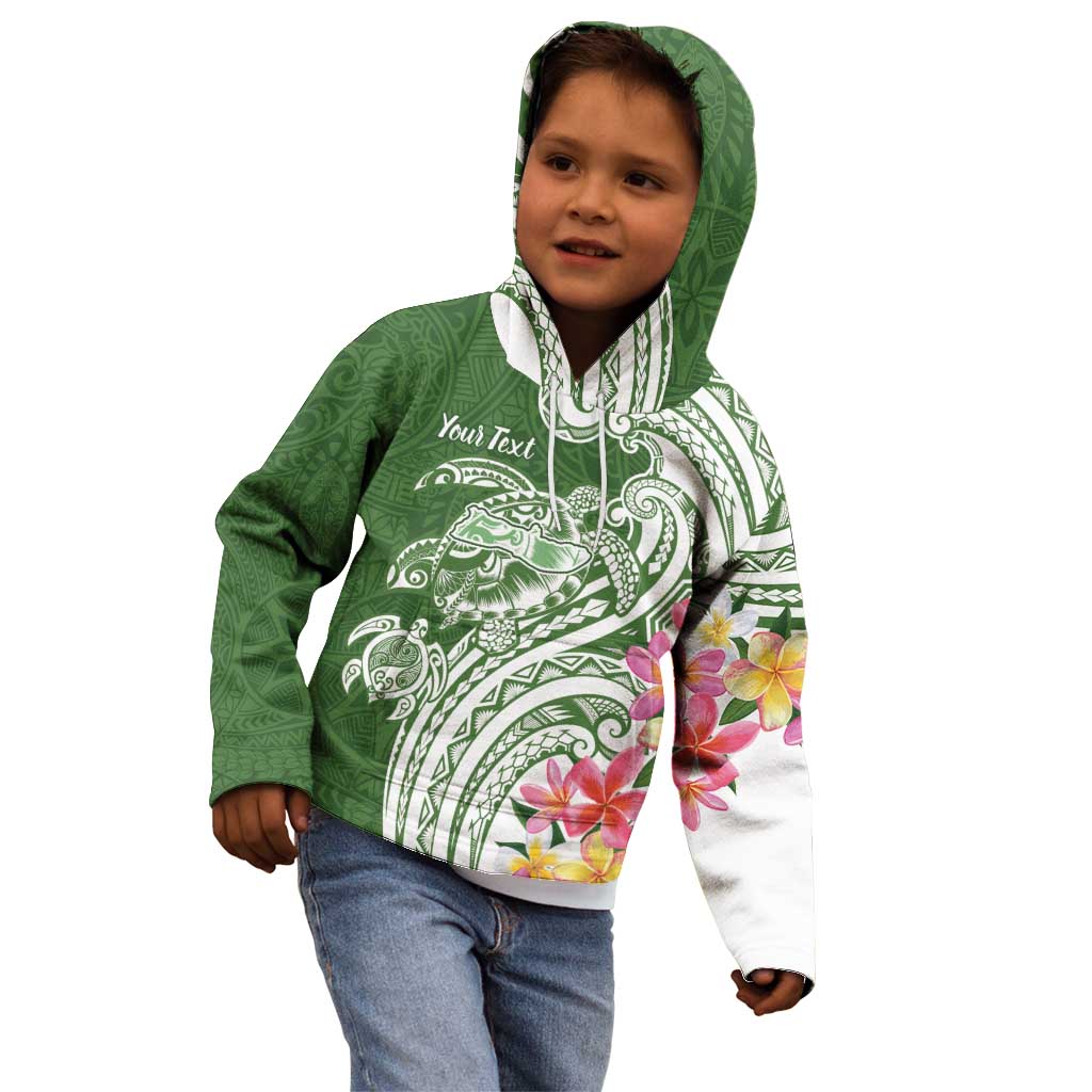 Aloha Molokai Island Personalized Kid Hoodie Sage Dreamy Turtle LT7 - Polynesian Pride