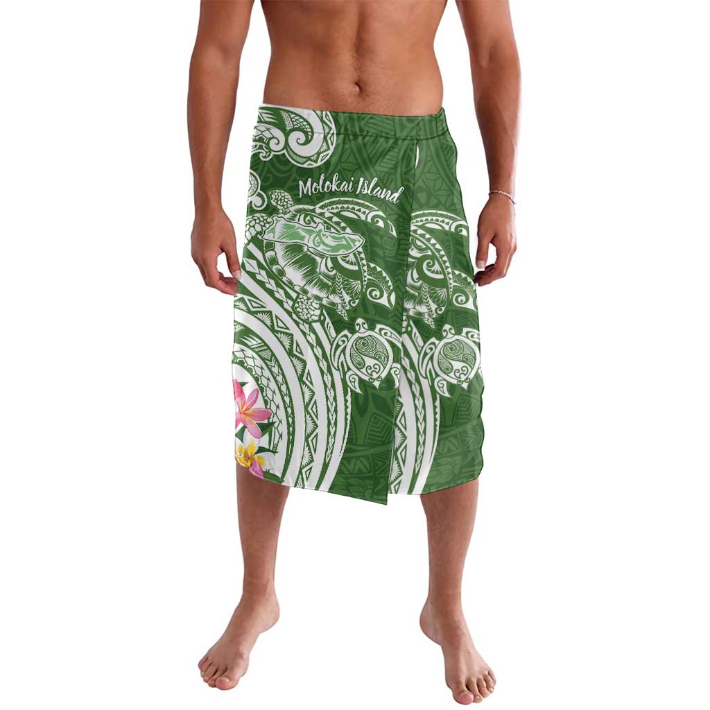 Aloha Molokai Island Personalized Lavalava Sage Dreamy Turtle LT7 Sage Green - Polynesian Pride