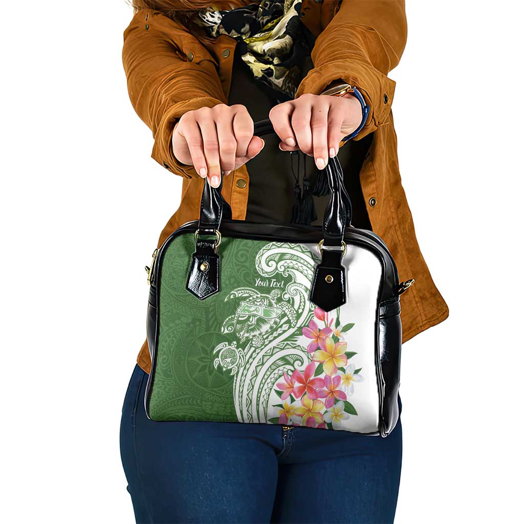 Aloha Molokai Island Personalized Shoulder Handbag Sage Dreamy Turtle LT7 One Size Sage Green - Polynesian Pride