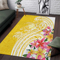 Aloha Oahu Island Personalized Area Rug Yellow Dreamy Turtle LT7 Yellow - Polynesian Pride