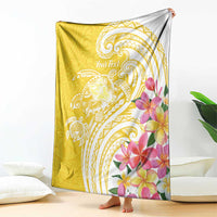 Aloha Oahu Island Personalized Blanket Yellow Dreamy Turtle LT7 - Polynesian Pride