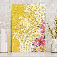 Aloha Oahu Island Personalized Canvas Wall Art Yellow Dreamy Turtle LT7 Without Frame Yellow - Polynesian Pride