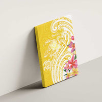 Aloha Oahu Island Personalized Canvas Wall Art Yellow Dreamy Turtle LT7 - Polynesian Pride