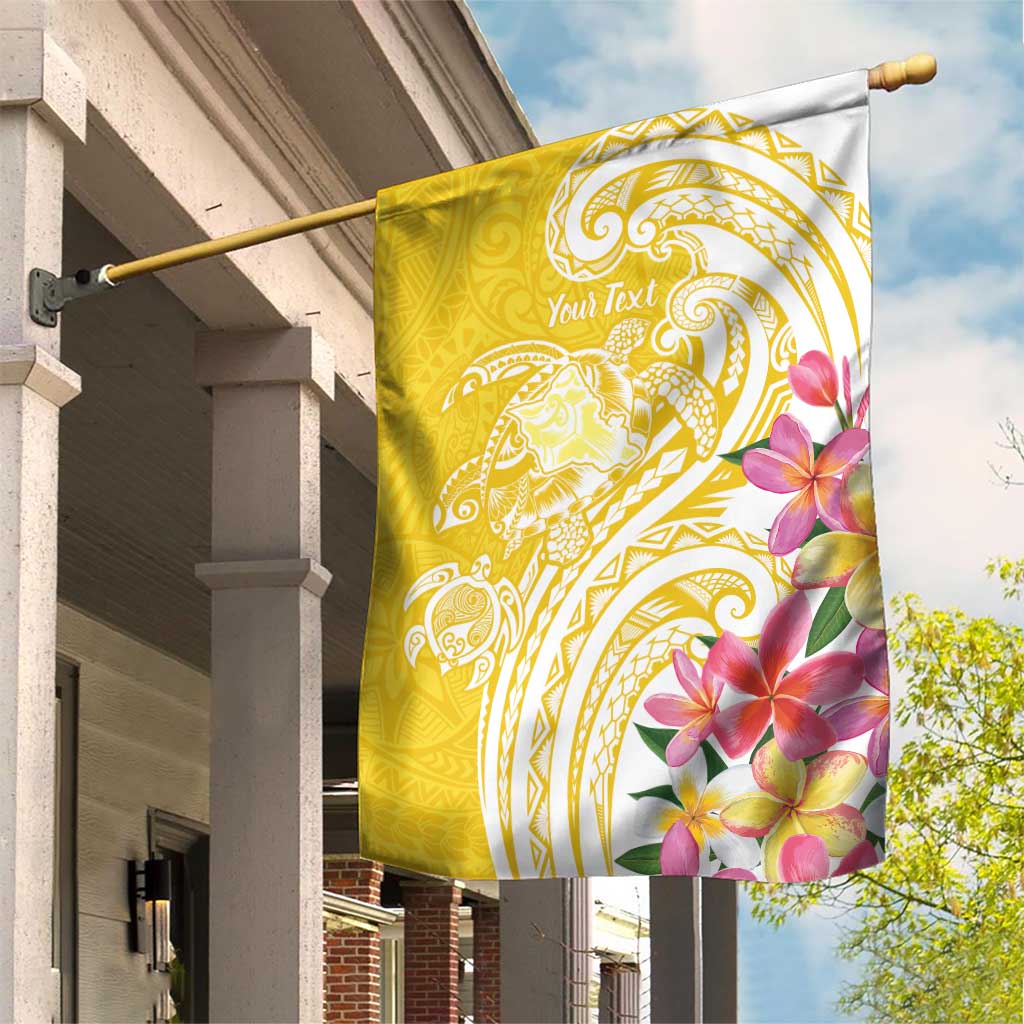 Aloha Oahu Island Personalized Garden Flag Yellow Dreamy Turtle LT7 House Flag Yellow - Polynesian Pride