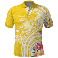 Aloha Oahu Island Personalized Polo Shirt Yellow Dreamy Turtle LT7 Yellow - Polynesian Pride
