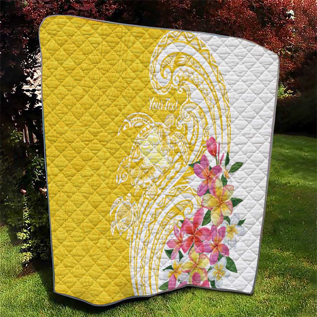 Aloha Oahu Island Personalized Quilt Yellow Dreamy Turtle LT7 - Polynesian Pride