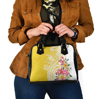 Aloha Oahu Island Personalized Shoulder Handbag Yellow Dreamy Turtle LT7 - Polynesian Pride