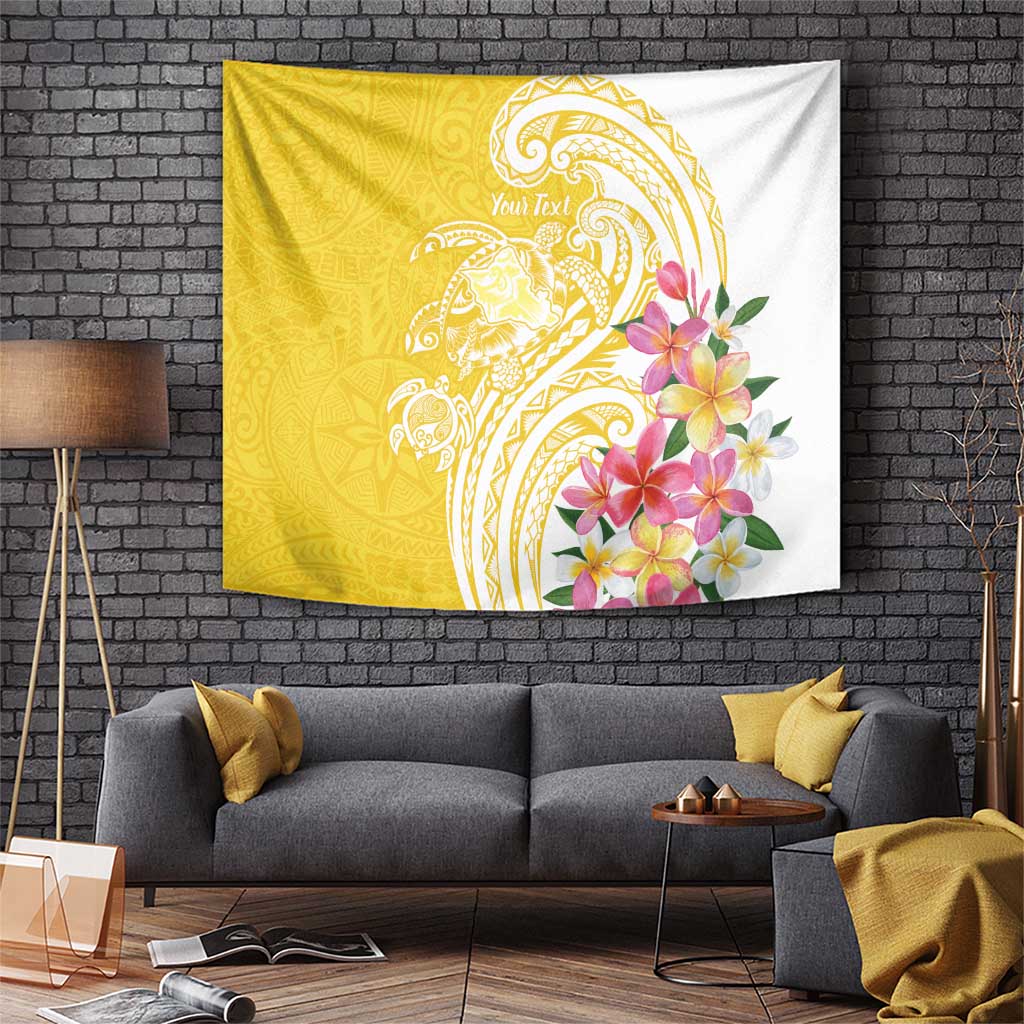 Aloha Oahu Island Personalized Tapestry Yellow Dreamy Turtle LT7 Yellow - Polynesian Pride