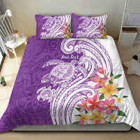 Aloha Kauai Island Personalized Bedding Set Lilac Dreamy Turtle LT7 - Polynesian Pride