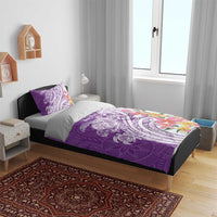 Aloha Kauai Island Personalized Bedding Set Lilac Dreamy Turtle LT7 - Polynesian Pride