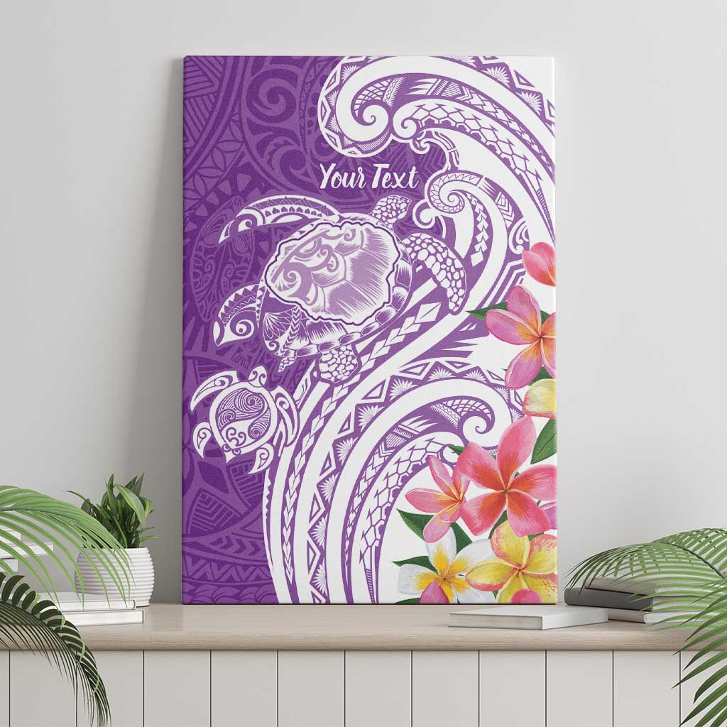 Aloha Kauai Island Personalized Canvas Wall Art Lilac Dreamy Turtle LT7 - Polynesian Pride
