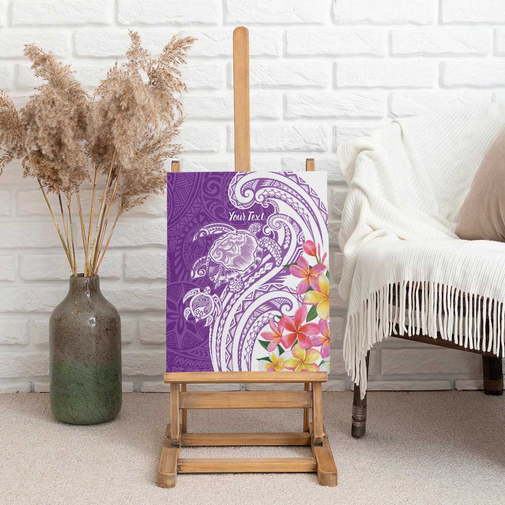 Aloha Kauai Island Personalized Canvas Wall Art Lilac Dreamy Turtle LT7 - Polynesian Pride