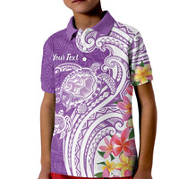 Aloha Kauai Island Personalized Kid Polo Shirt Lilac Dreamy Turtle LT7 Kid Lilac - Polynesian Pride