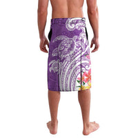 Aloha Kauai Island Personalized Lavalava Lilac Dreamy Turtle LT7 - Polynesian Pride