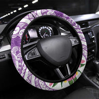 Aloha Kauai Island Steering Wheel Cover Lilac Dreamy Turtle LT7 Universal Fit Lilac - Polynesian Pride