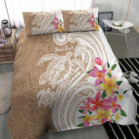 Aloha Niihau Island Personalized Bedding Set Beige Dreamy Turtle LT7 - Polynesian Pride