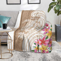 Aloha Niihau Island Personalized Blanket Beige Dreamy Turtle LT7 - Polynesian Pride