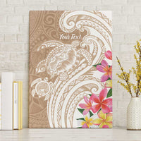 Aloha Niihau Island Personalized Canvas Wall Art Beige Dreamy Turtle LT7 Without Frame Beige - Polynesian Pride