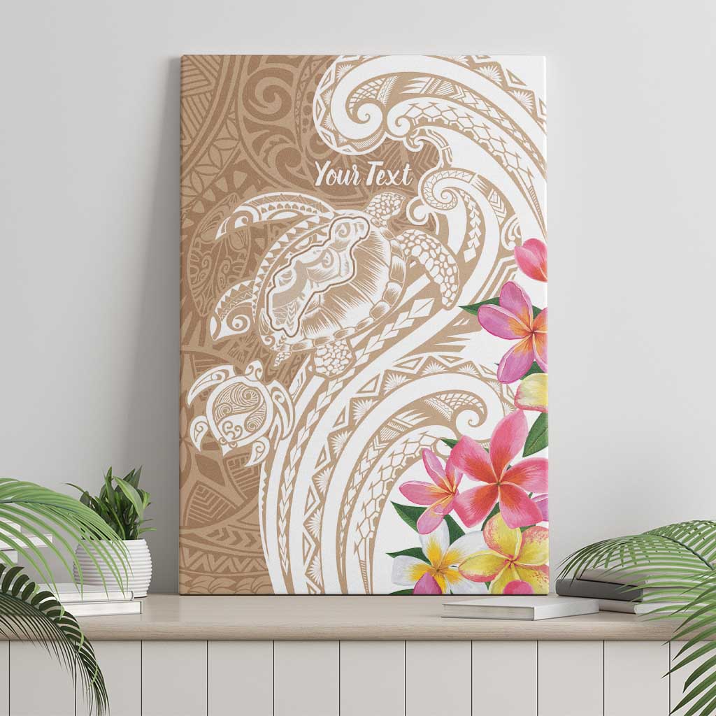 Aloha Niihau Island Personalized Canvas Wall Art Beige Dreamy Turtle LT7 - Polynesian Pride