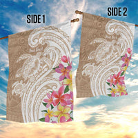 Aloha Niihau Island Personalized Garden Flag Beige Dreamy Turtle LT7 - Polynesian Pride