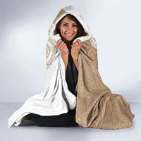 Aloha Niihau Island Personalized Hooded Blanket Beige Dreamy Turtle LT7 - Polynesian Pride