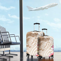 Aloha Niihau Island Personalized Luggage Cover Beige Dreamy Turtle LT7 - Polynesian Pride