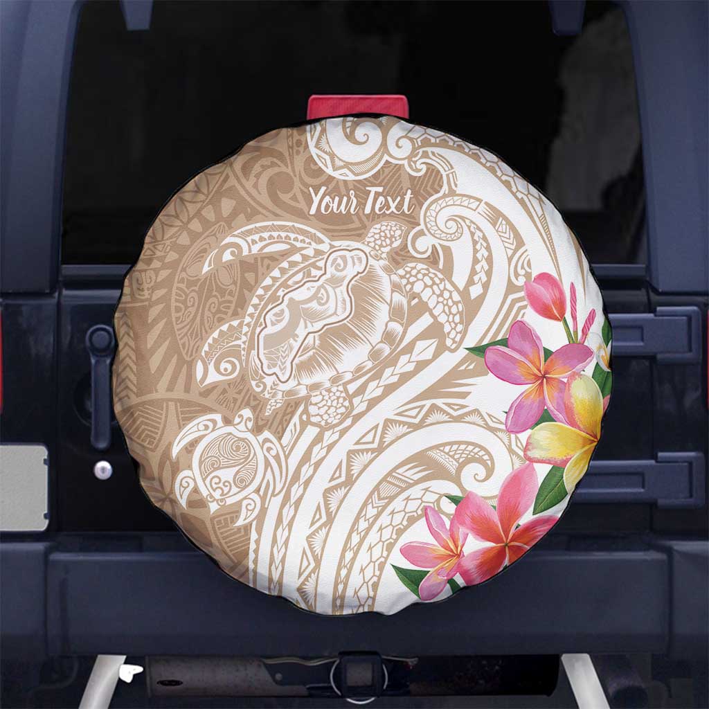 Aloha Niihau Island Personalized Spare Tire Cover Beige Dreamy Turtle LT7 No hole Beige - Polynesian Pride