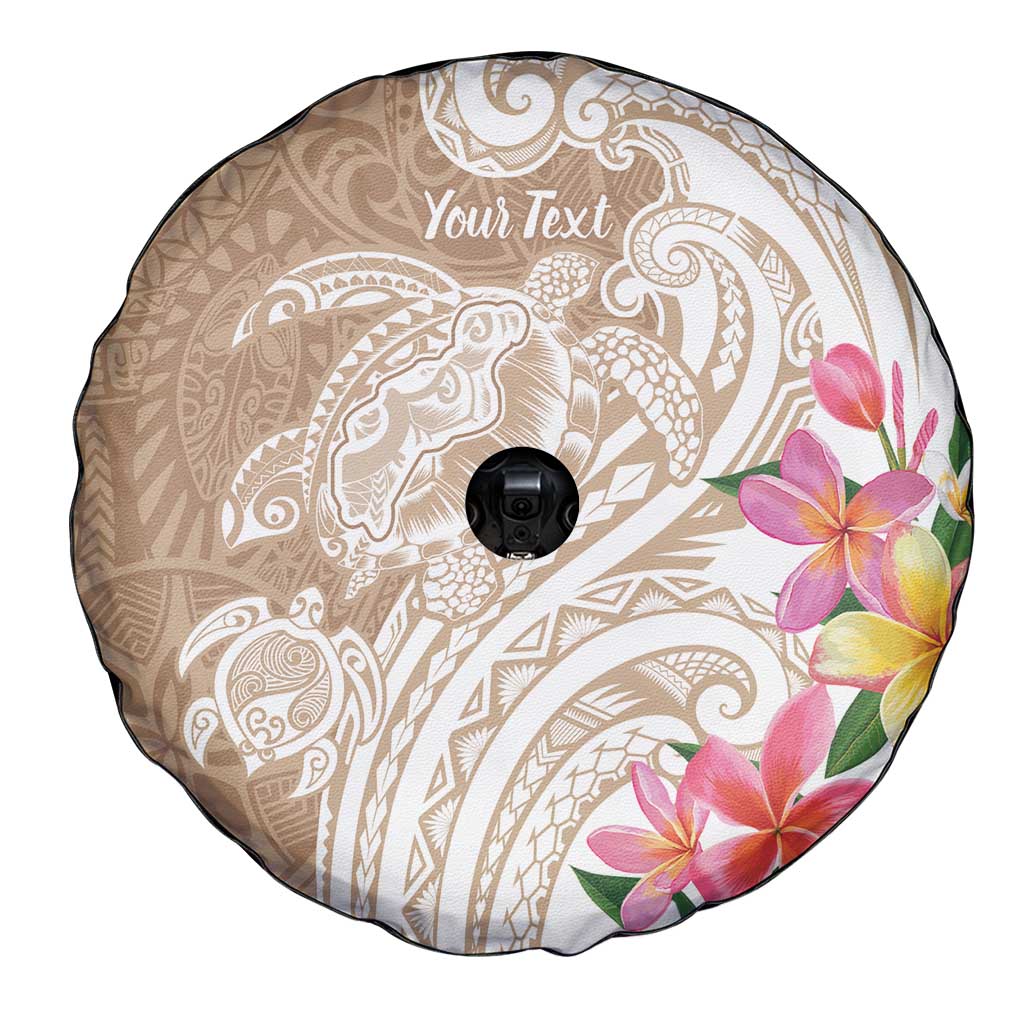 Aloha Niihau Island Personalized Spare Tire Cover Beige Dreamy Turtle LT7 - Polynesian Pride