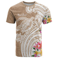 Aloha Niihau Island Personalized T Shirt Beige Dreamy Turtle LT7 Beige - Polynesian Pride