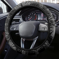 Hawaii Father's Day Vintage Lei Steering Wheel Cover Hauoli la Makuakane - Black LT7 - Polynesian Pride