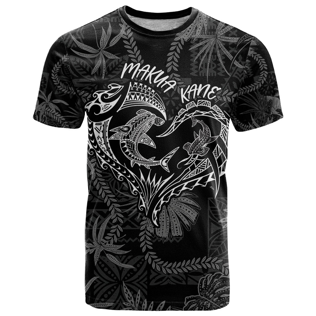 Hawaii Father's Day Vintage Lei T Shirt Hauoli la Makuakane - Black LT7 Black - Polynesian Pride