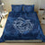 Hawaii Father's Day Vintage Lei Bedding Set Hauoli la Makuakane - Blue