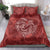 Hawaii Father's Day Vintage Lei Bedding Set Hauoli la Makuakane - Red