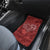 Hawaii Father's Day Vintage Lei Car Mats Hauoli la Makuakane - Red