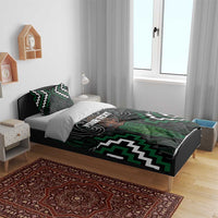 Maori Taiaha Pounamu Whakairo Personalized Bedding Set Jade Poutama Motifs LT7 - Polynesian Pride