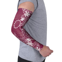 Maroon Kuki Airani Tapakau Arm Sleeves Tribal Anchor Mix Tiare LT7 - Polynesian Pride