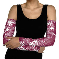 Maroon Kuki Airani Tapakau Arm Sleeves Tribal Anchor Mix Tiare LT7 - Polynesian Pride