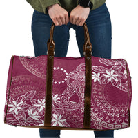 Maroon Kuki Airani Tapakau Travel Bag Tribal Anchor Mix Tiare LT7 Maroon - Polynesian Pride