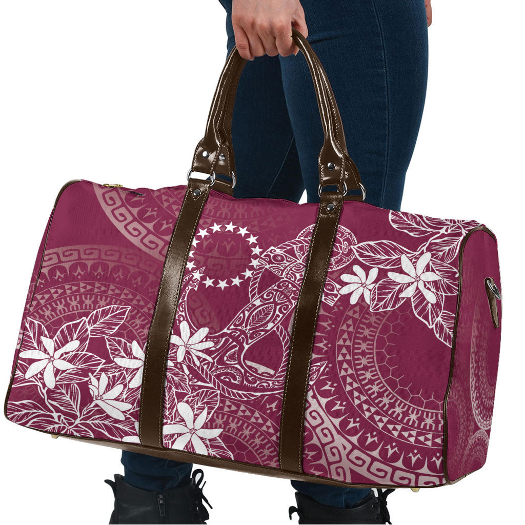 Maroon Kuki Airani Tapakau Travel Bag Tribal Anchor Mix Tiare LT7 - Polynesian Pride
