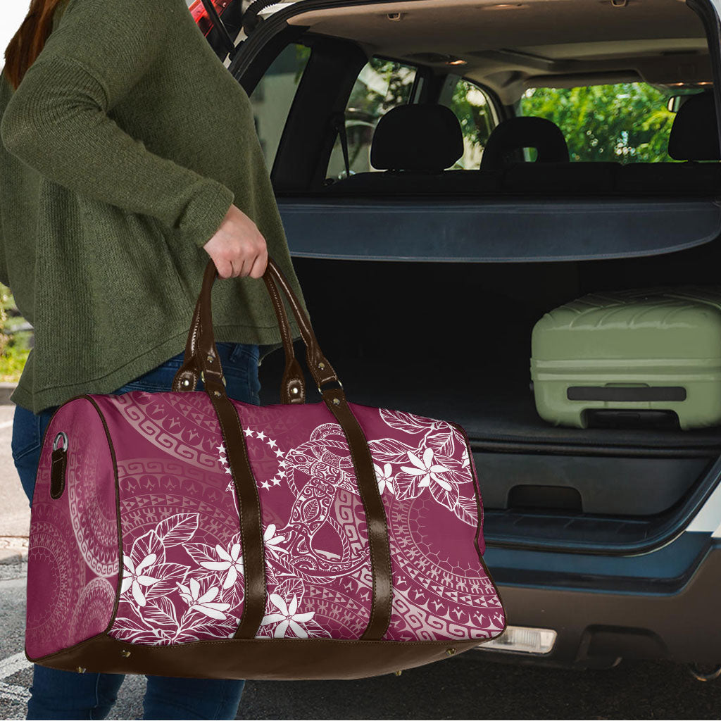 Maroon Kuki Airani Tapakau Travel Bag Tribal Anchor Mix Tiare LT7 - Polynesian Pride